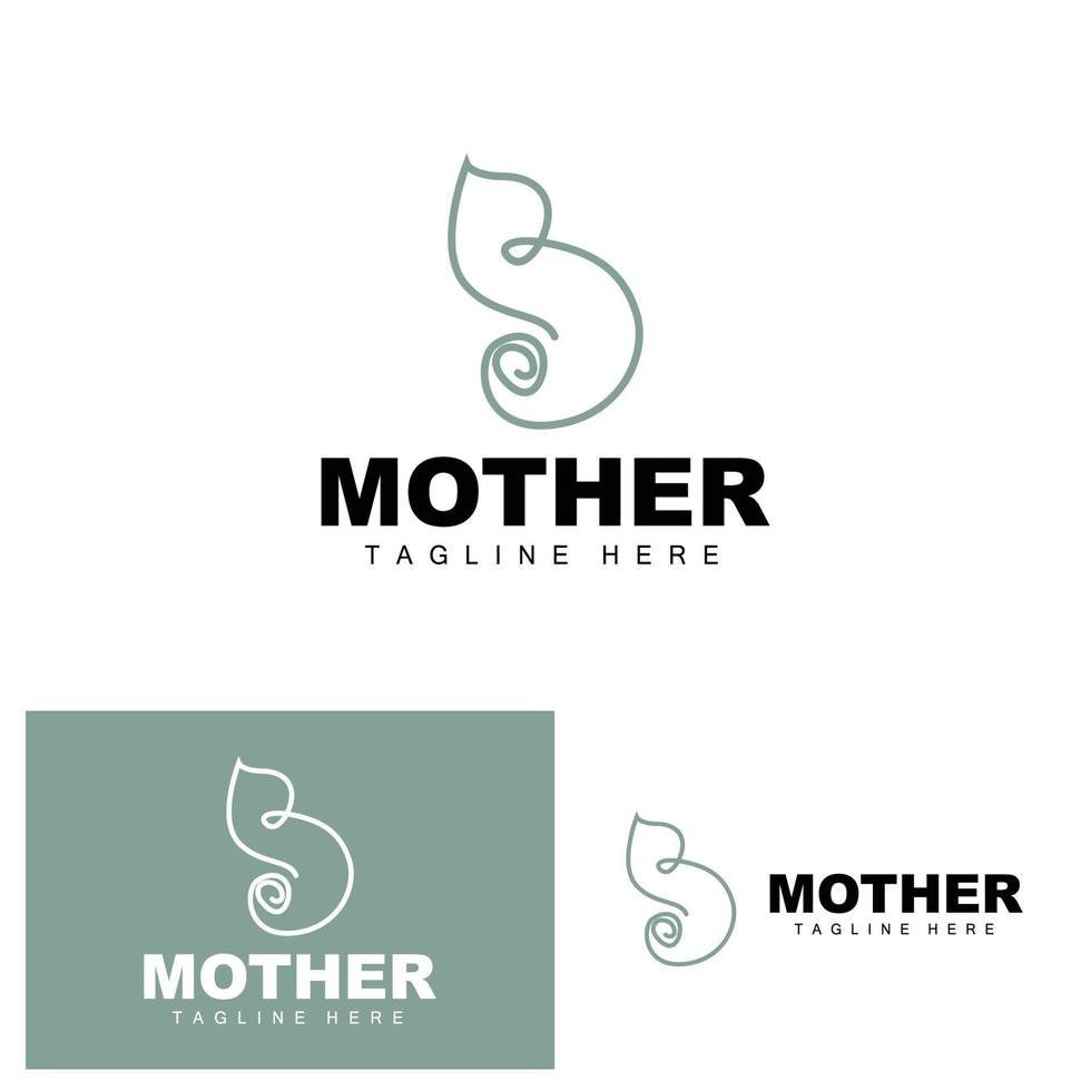 Pregnant Logo, Mom And Baby Health Care Design, Pregnant And Baby Medicine Brand Icon Vector