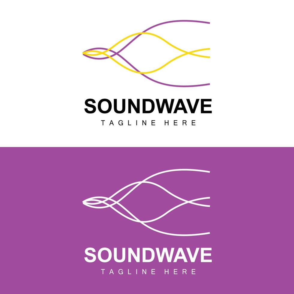 Sound Wave Logo, And Sound Tone Vector Icon Template Music Brand Product