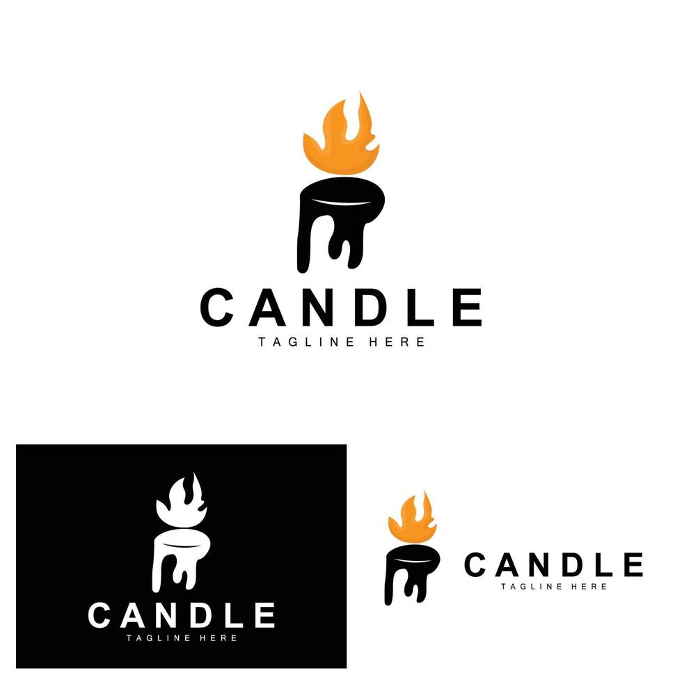 vela logo, fuego Encendiendo diseño, ardiente lujo vector, ilustración modelo icono vector