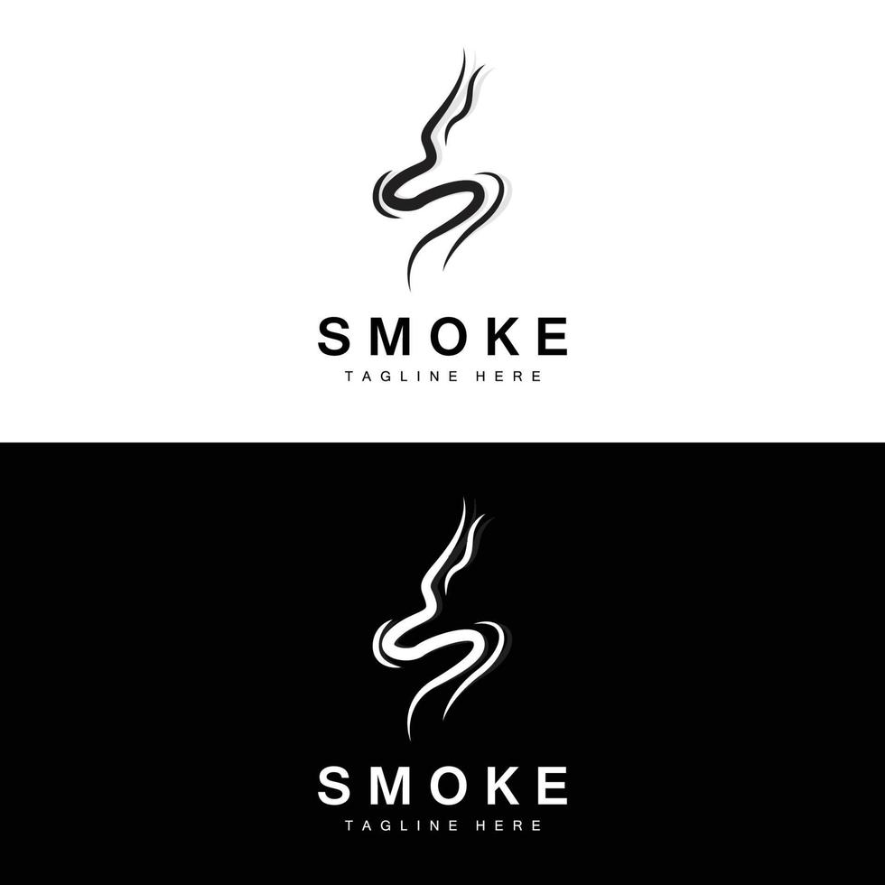 Steam Steam Logo Vector Hot Evaporating Aroma. Smell Line Illustration, Cooking Steam Icon, Steam Train, Baking, Smoking