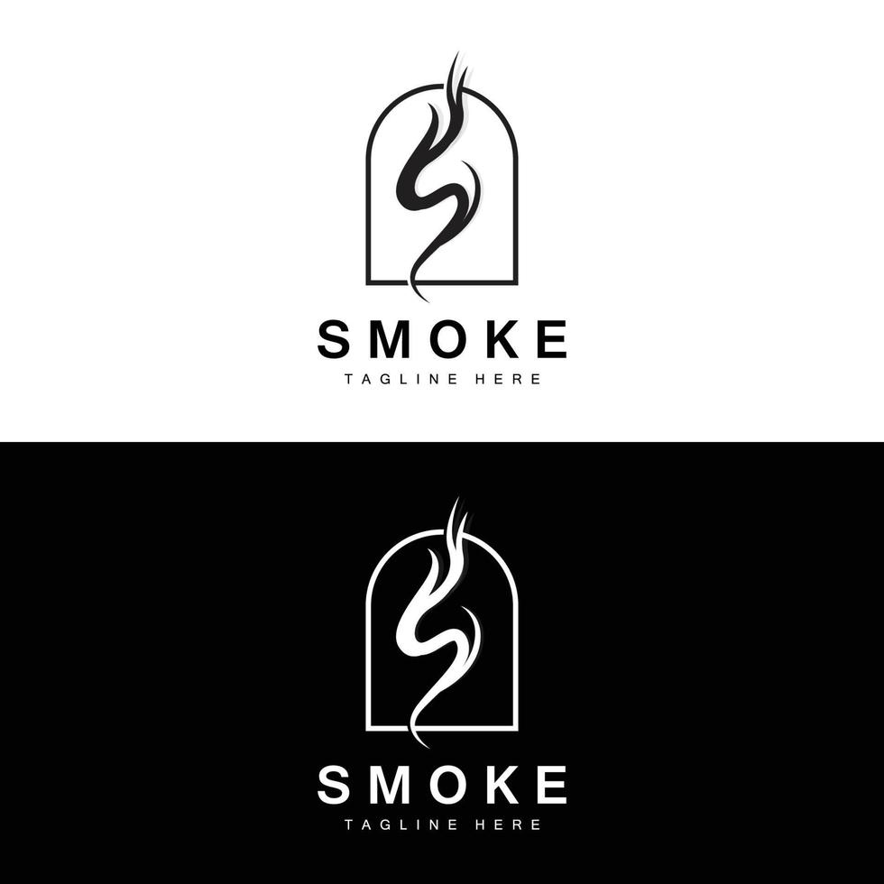 Steam Steam Logo Vector Hot Evaporating Aroma. Smell Line Illustration, Cooking Steam Icon, Steam Train, Baking, Smoking