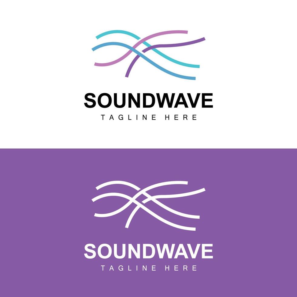 Sound Wave Logo, And Sound Tone Vector Icon Template Music Brand Product