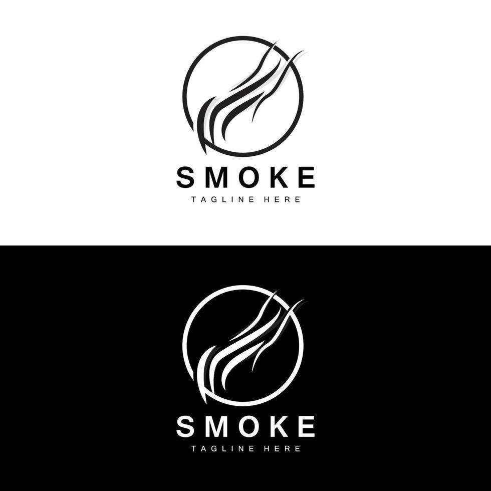 Steam Steam Logo Vector Hot Evaporating Aroma. Smell Line Illustration, Cooking Steam Icon, Steam Train, Baking, Smoking