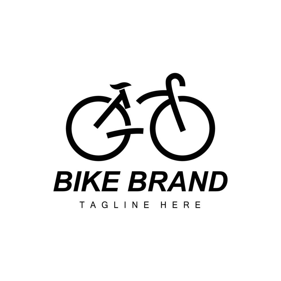 Bicycle Logo, Vehicle Vector, Bicycle Silhouette Icon, Simple Design Inspiration vector