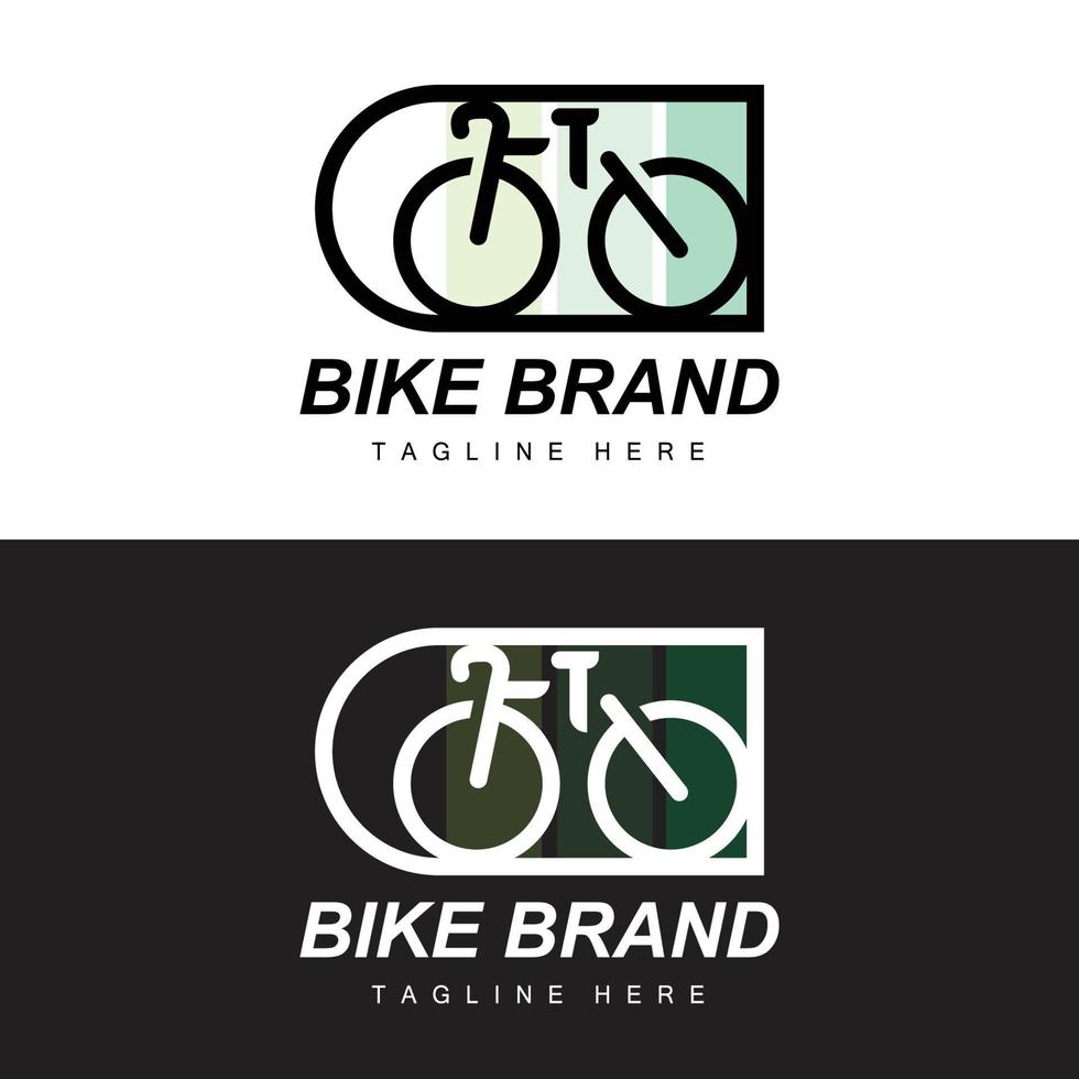 bicicleta logo, vehículo vector, bicicleta silueta icono, sencillo diseño inspiración vector