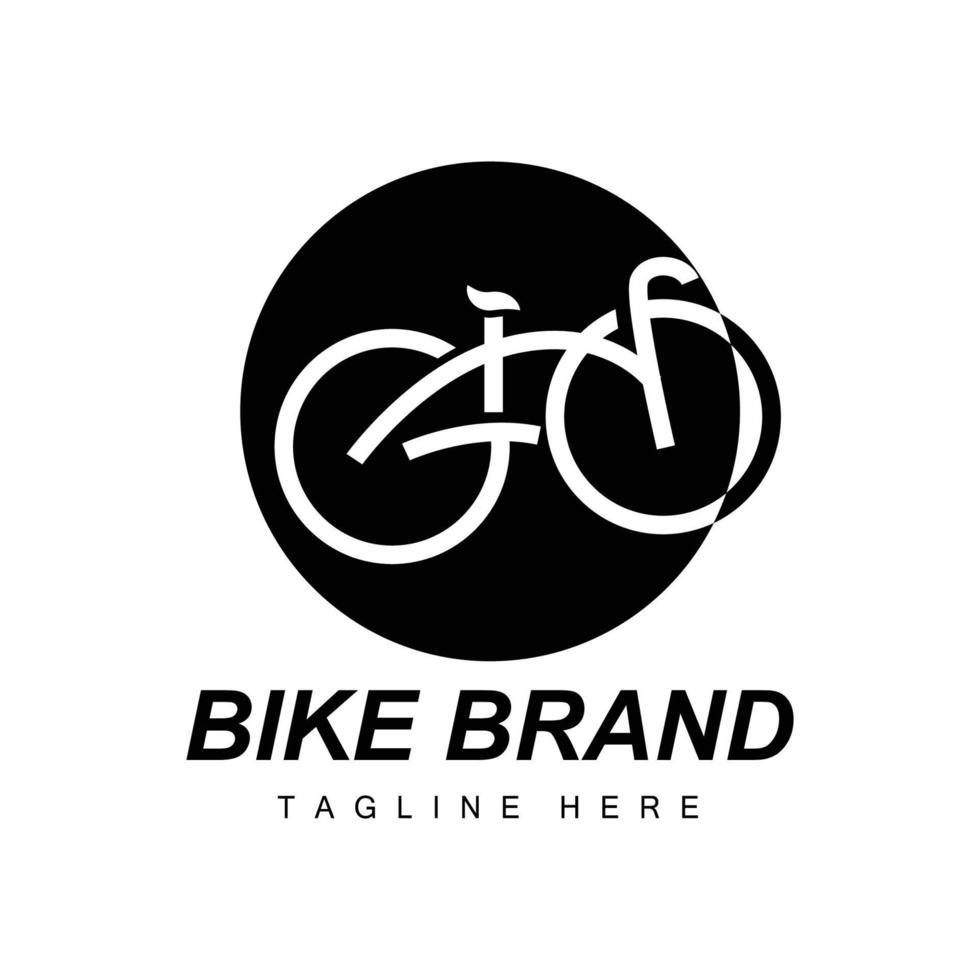 bicicleta logo, vehículo vector, bicicleta silueta icono, sencillo diseño inspiración vector