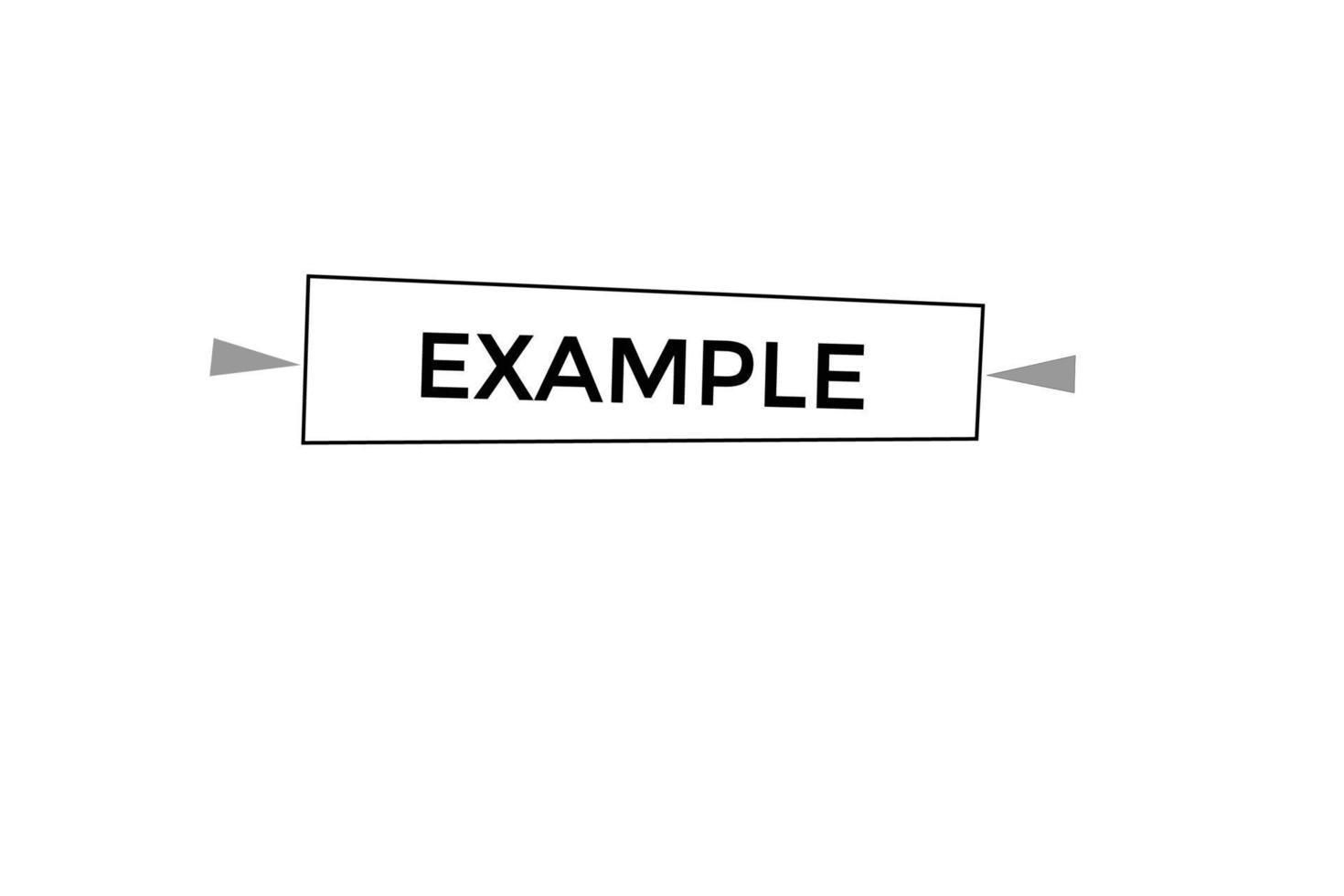 example vectors.sign label bubble speech example vector