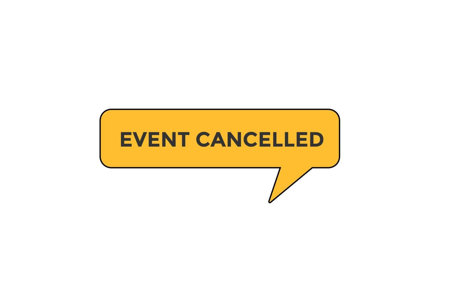 event canceled button vectors.sign label speech event canceled vector