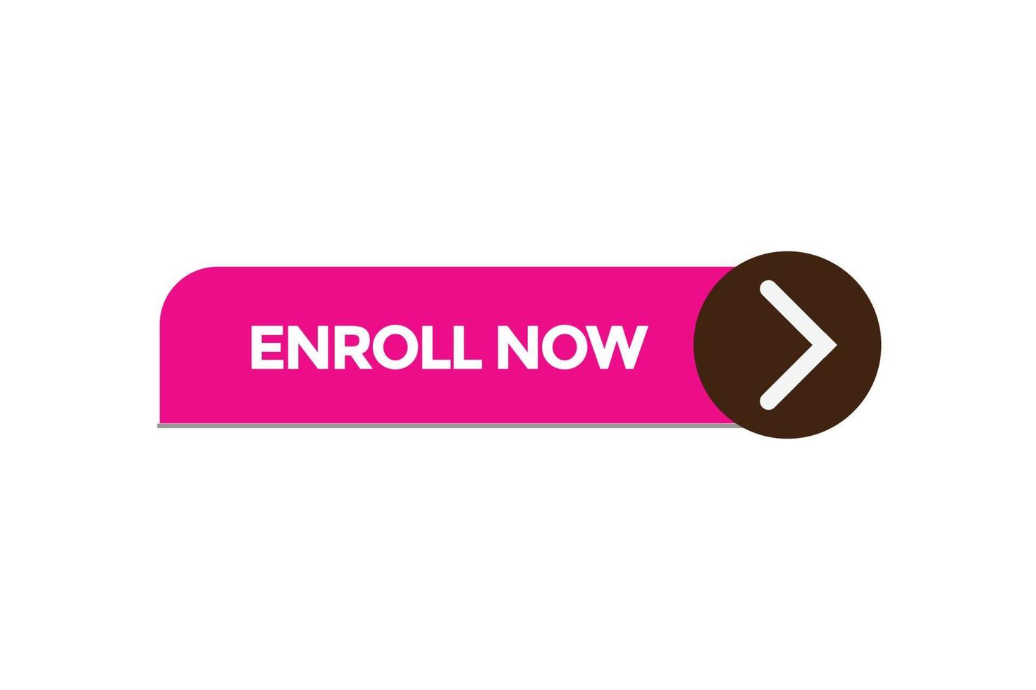 enroll now button vectors.sign label speech enroll now vector