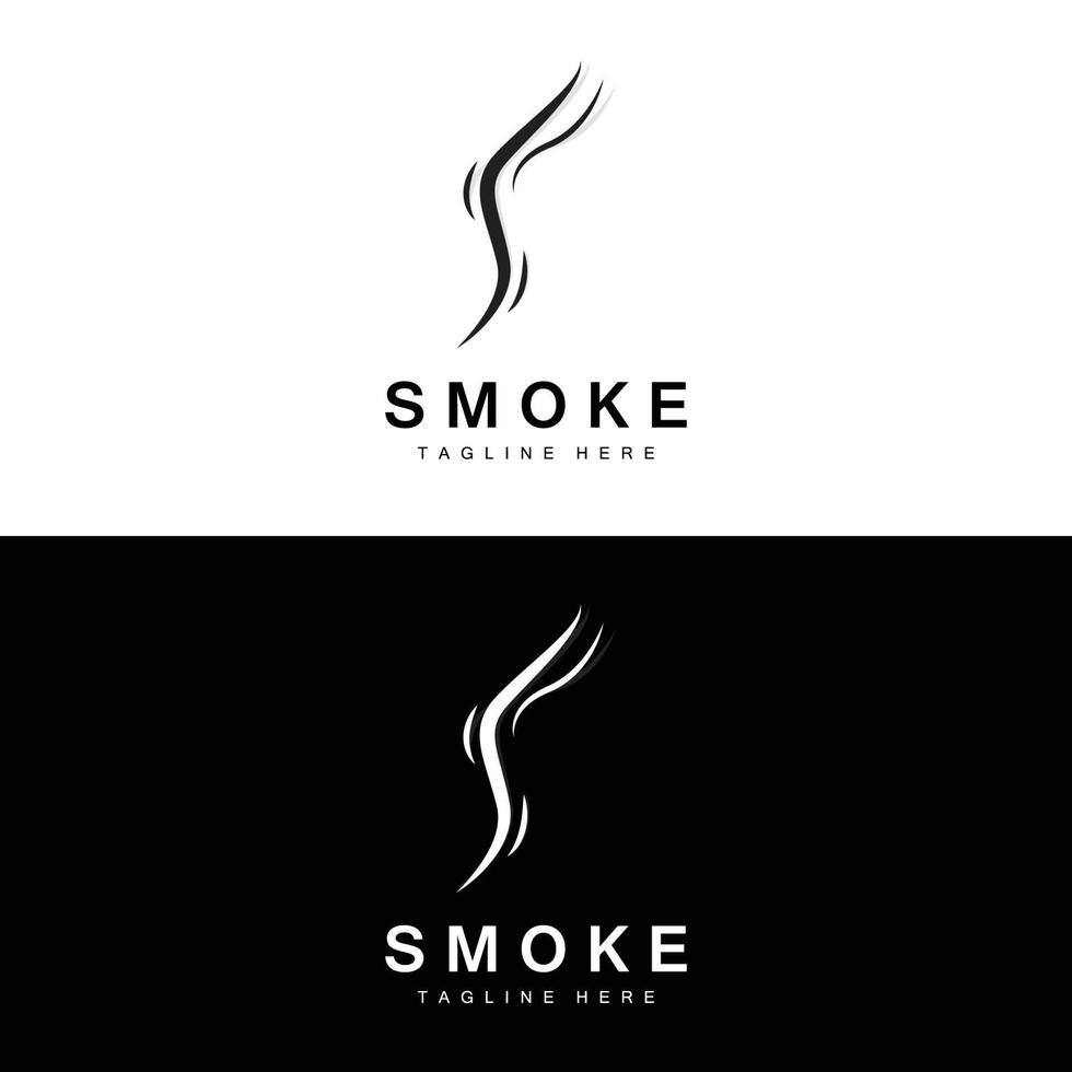 Steam Steam Logo Vector Hot Evaporating Aroma. Smell Line Illustration, Cooking Steam Icon, Steam Train, Baking, Smoking