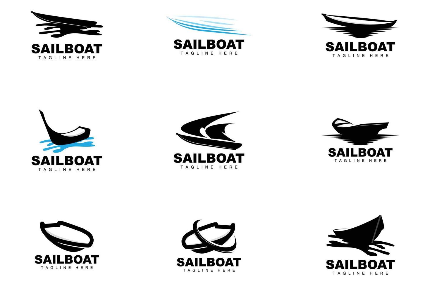 Sailboat Logo,Traditional Asian Boat Vector, Lake Ocean Icon Design, Fishing Boat vector