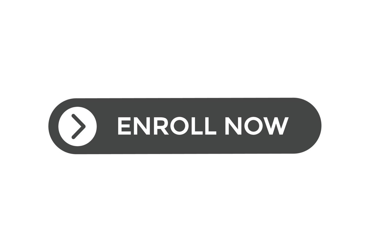 enroll now button vectors.sign label speech enroll now vector