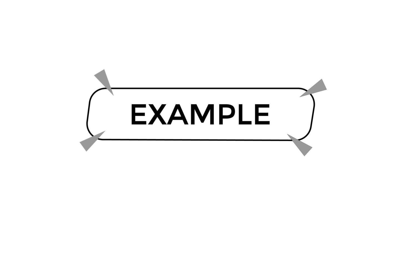 example vectors.sign label bubble speech example vector