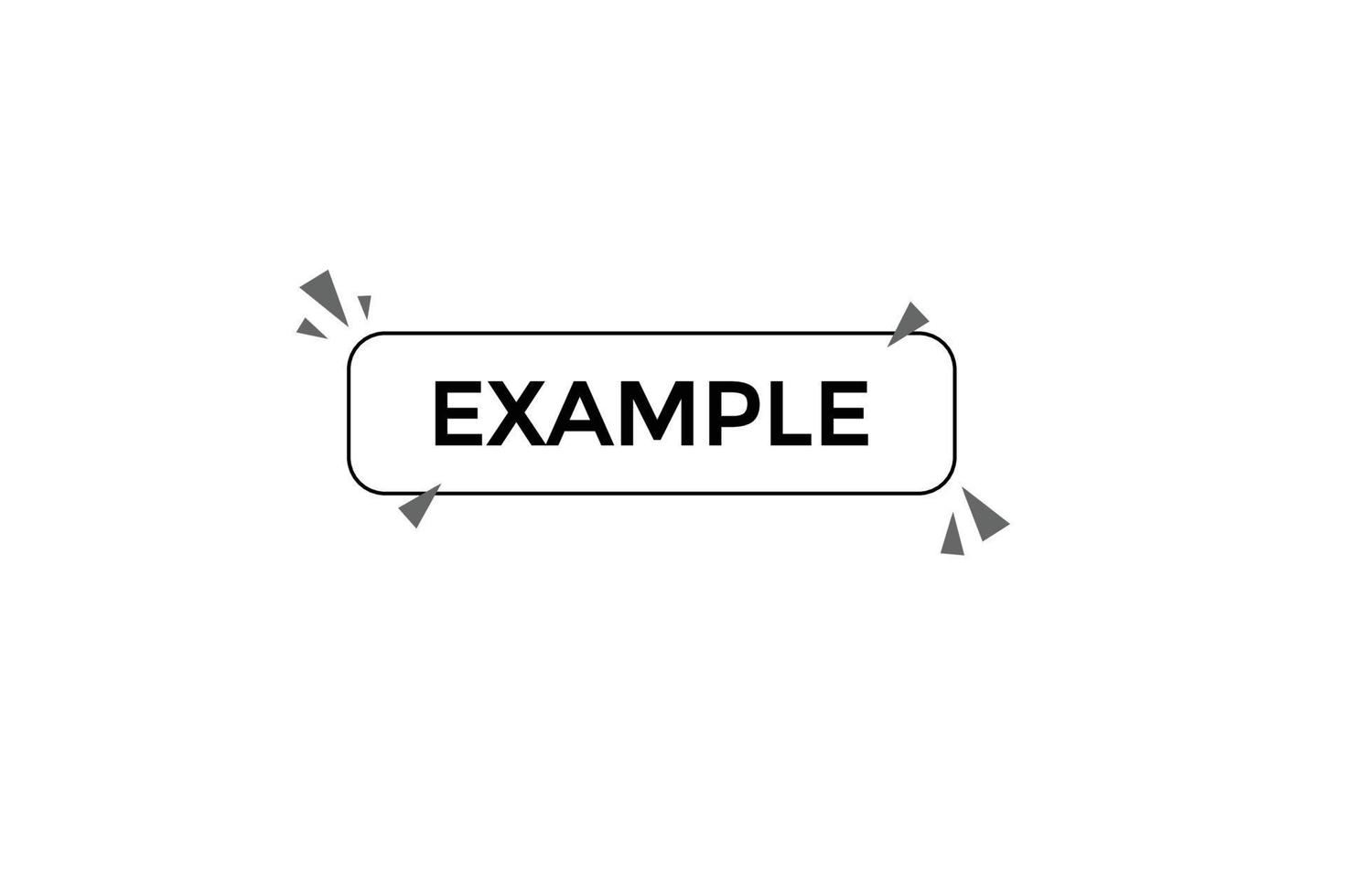 example vectors.sign label bubble speech example vector
