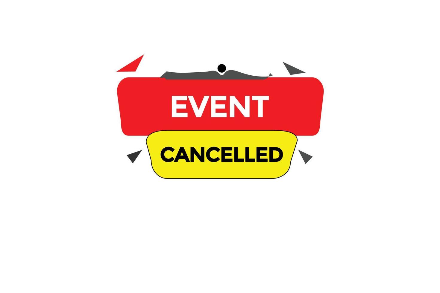 event canceled button vectors.sign label speech event canceled vector