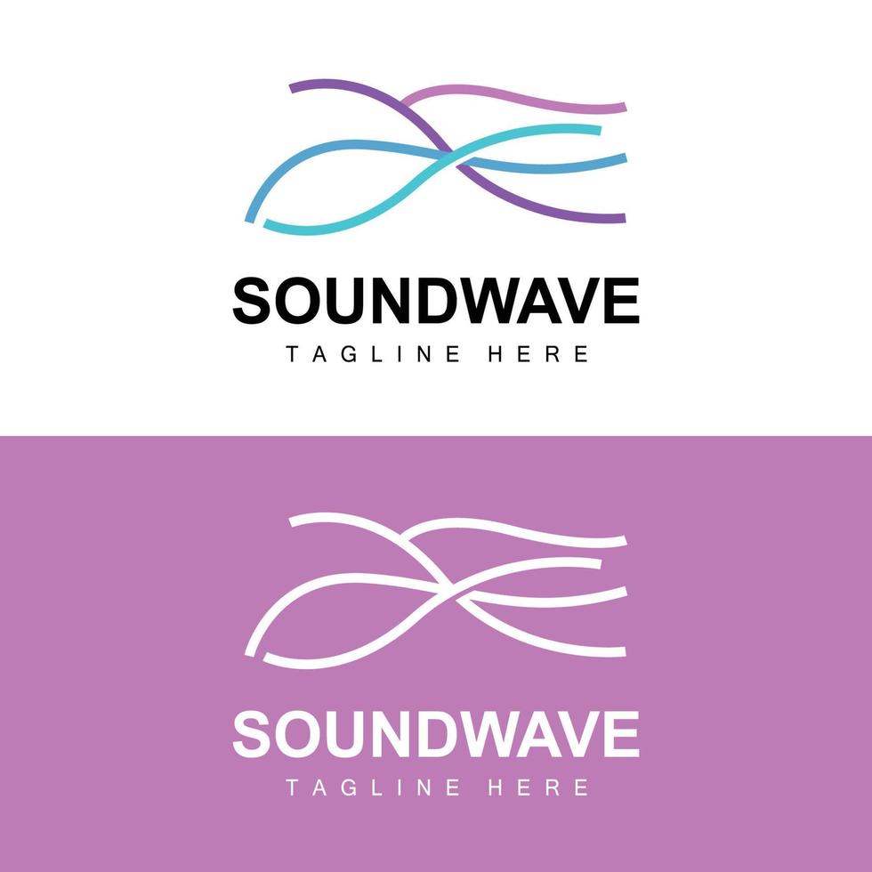 Sound Wave Logo, And Sound Tone Vector Icon Template Music Brand Product