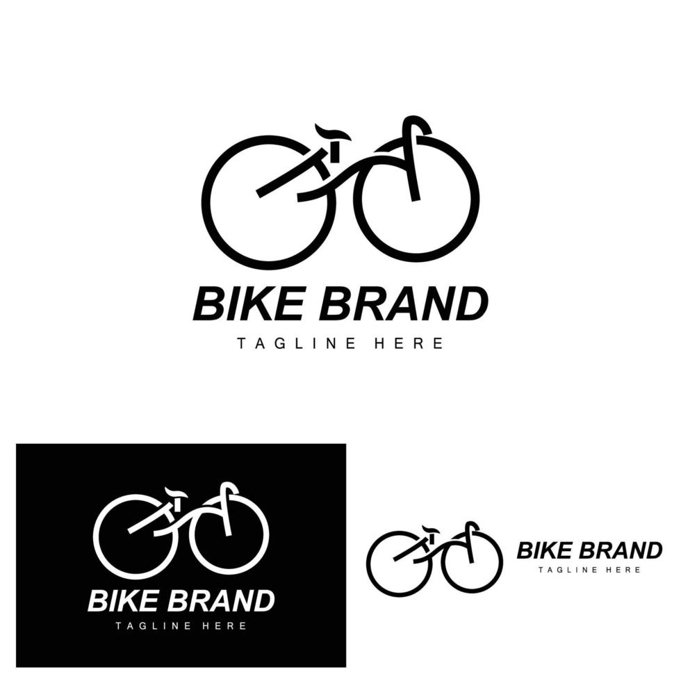 Bicycle Logo, Vehicle Vector, Bicycle Silhouette Icon, Simple Design Inspiration vector