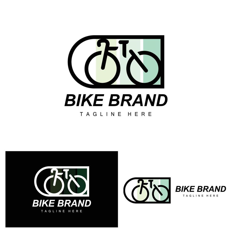 Bicycle Logo, Vehicle Vector, Bicycle Silhouette Icon, Simple Design Inspiration vector