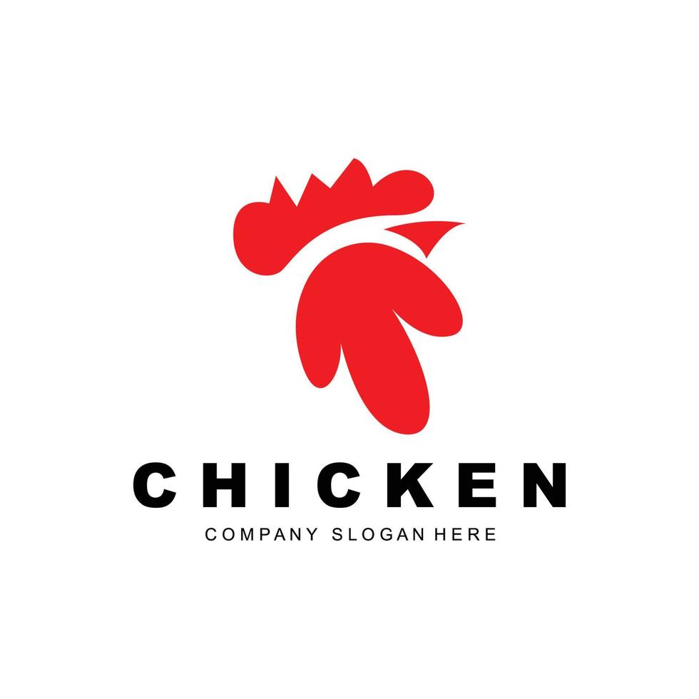 Chicken Logo, Farm Animal Vector, Design For Chicken Farm, Fried Chicken Restaurant, Cafe vector