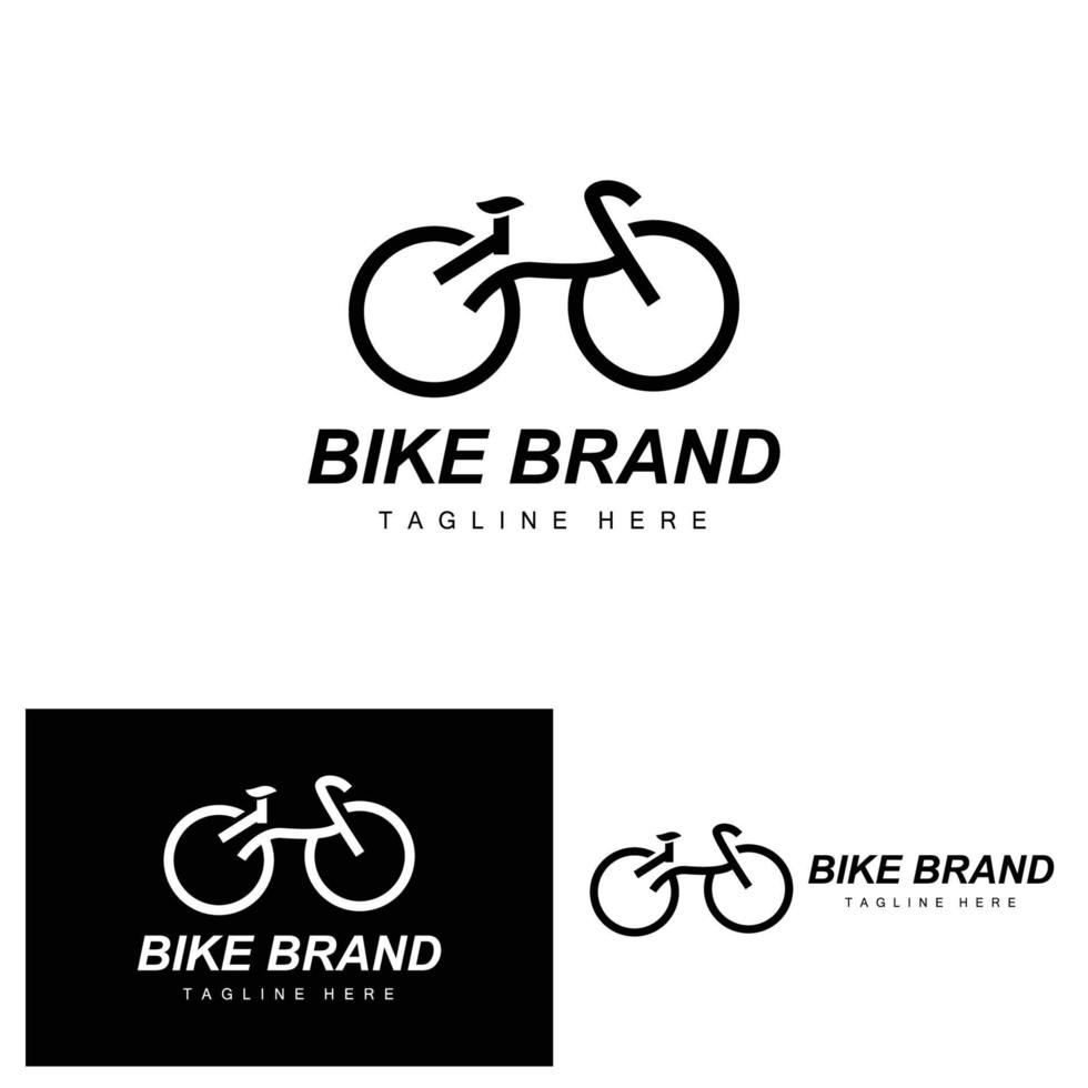 Bicycle Logo, Vehicle Vector, Bicycle Silhouette Icon, Simple Design Inspiration vector