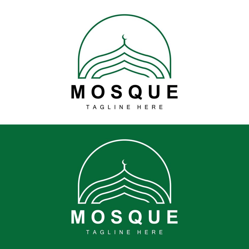 mezquita logo, islámico Adoración diseño, eid Alabama fitr mezquita edificio vector icono plantilla, ramadán, eid Alabama adha