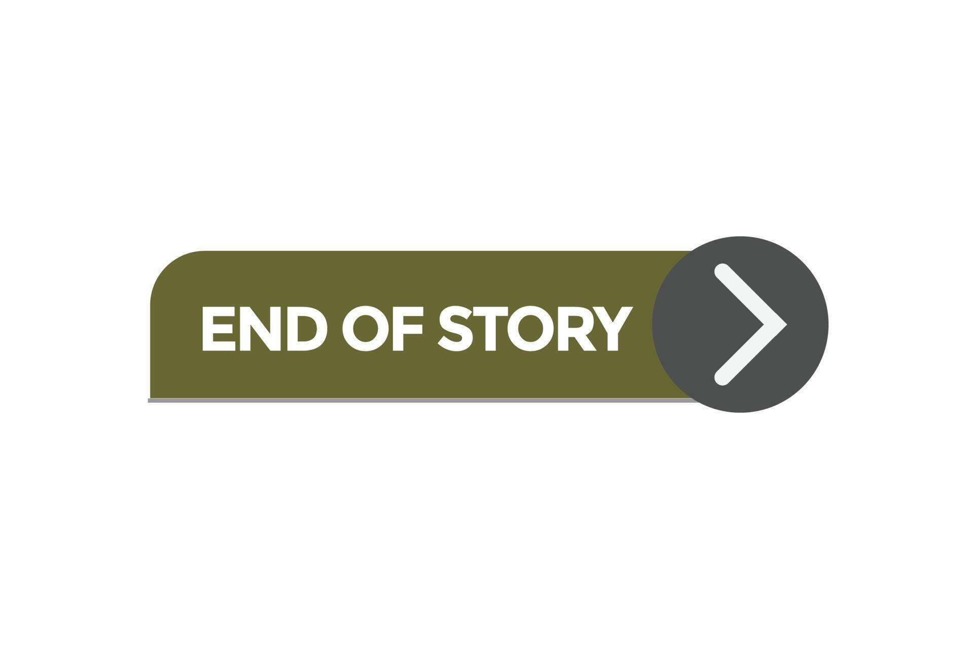 end of story button vectors.sign label speech bubble end of story