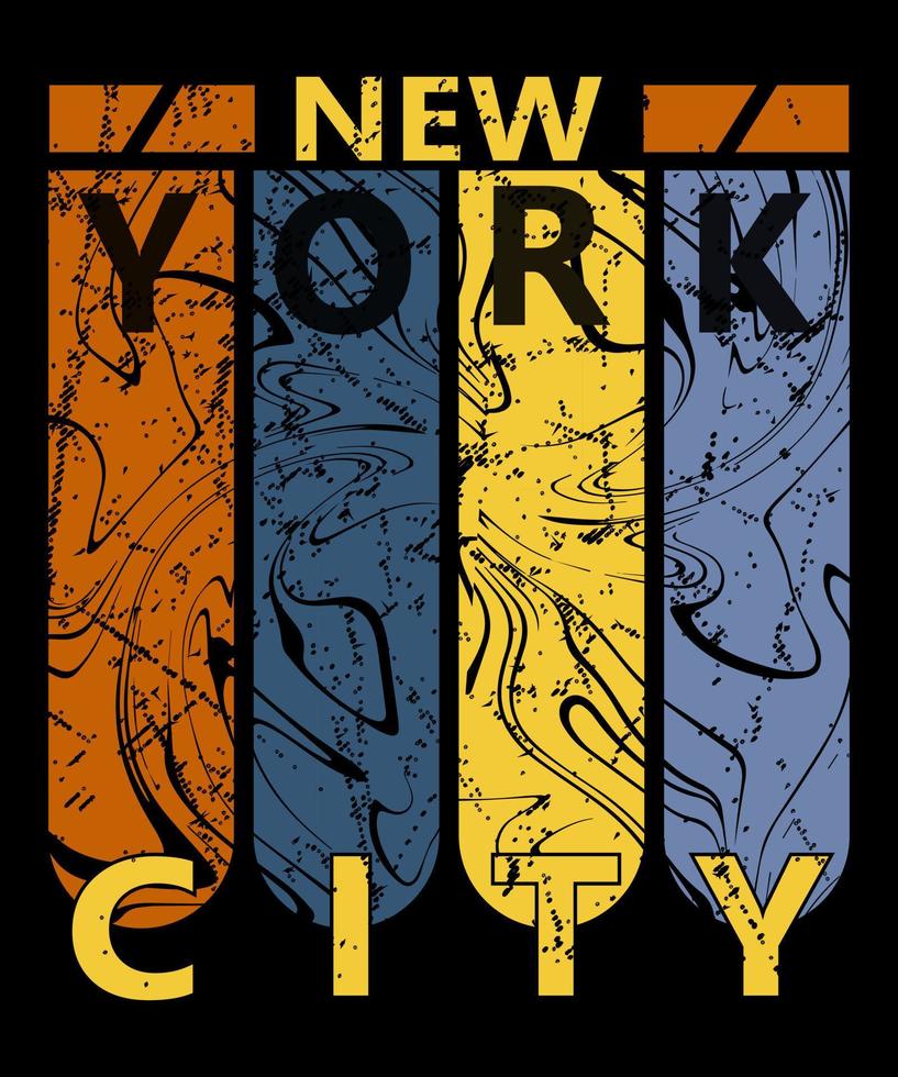 nuevo York ciudad elegante camiseta y vestir resumen diseño. Clásico urbano estilo tipografía camisa para impresión. vector