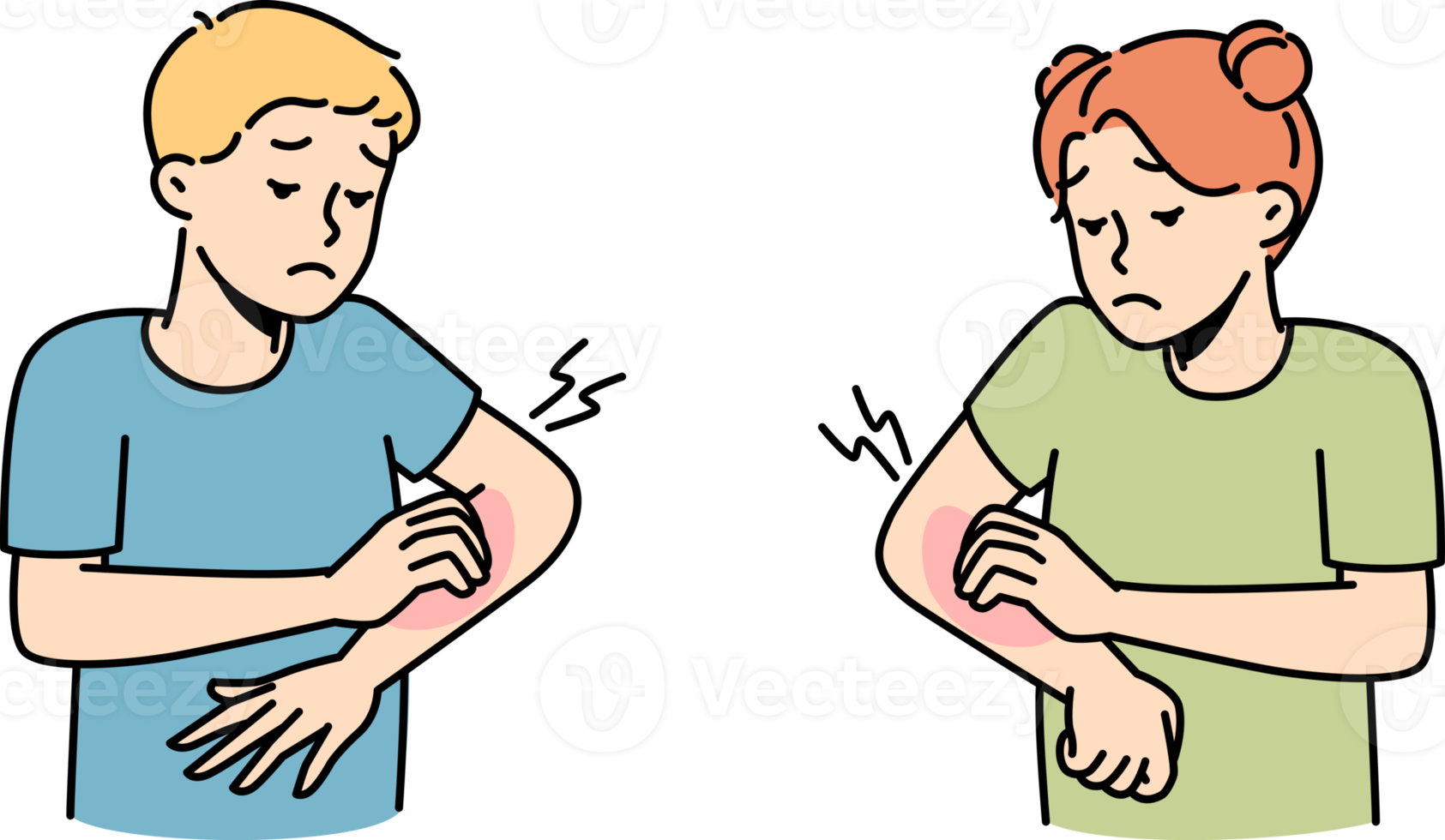 Children feel itchy suffer from allergy png