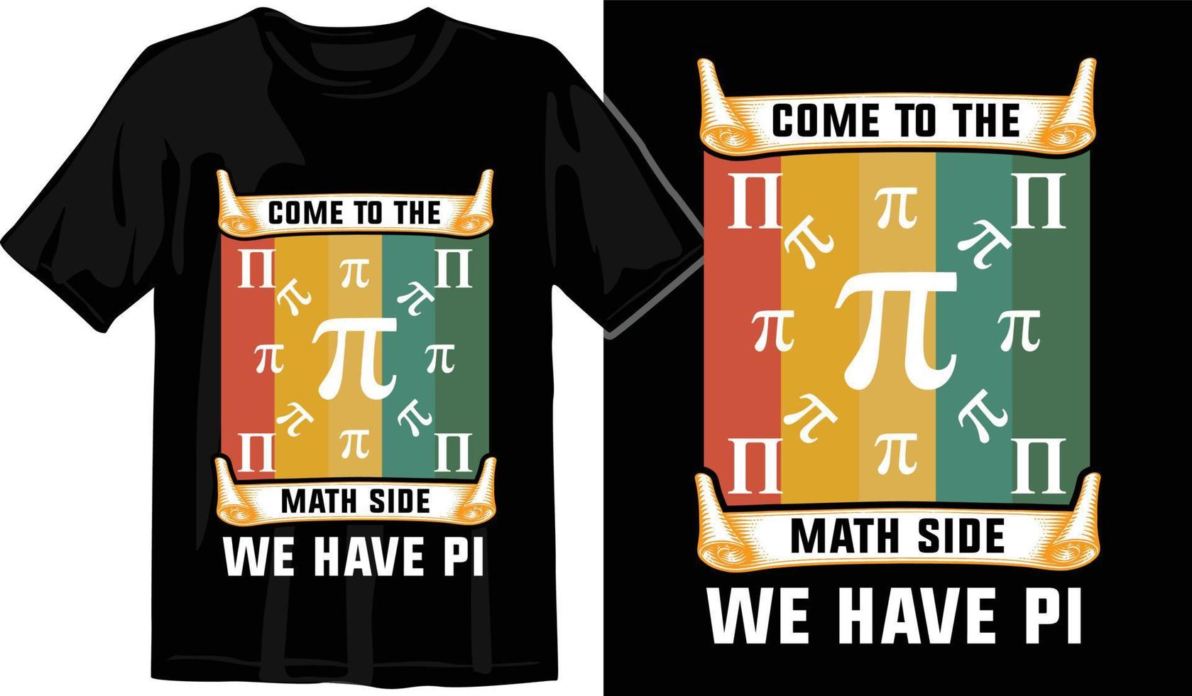 Pi day t shirt design vector Graphics. Pi day typography t shirt design