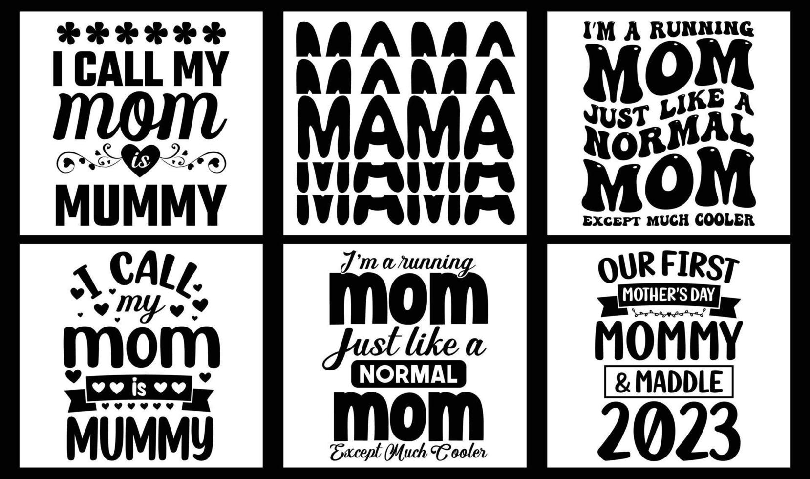 mamá svg t camisa diseño manojo, mamá svg t camisa diseño para impresión en demanda vector