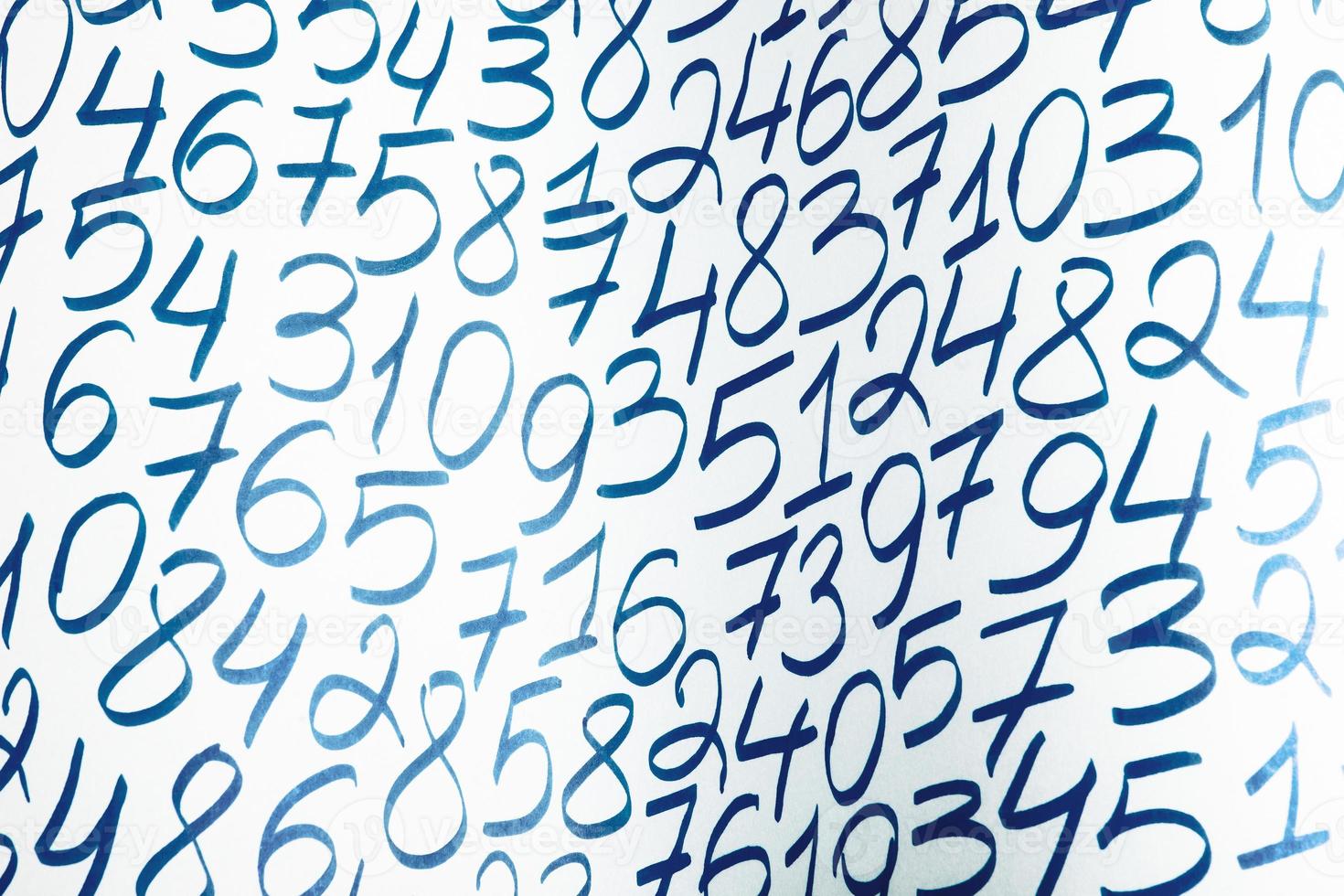 Background of numbers. from zero to nine. Finance data concept. Mathematic. Seamless pattern with numbers. financial crisis concept. Business success. photo