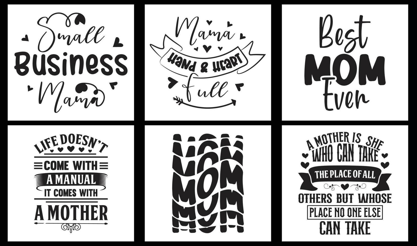 Mom svg t shirt design bundle, mama svg t shirt design for print on demand vector