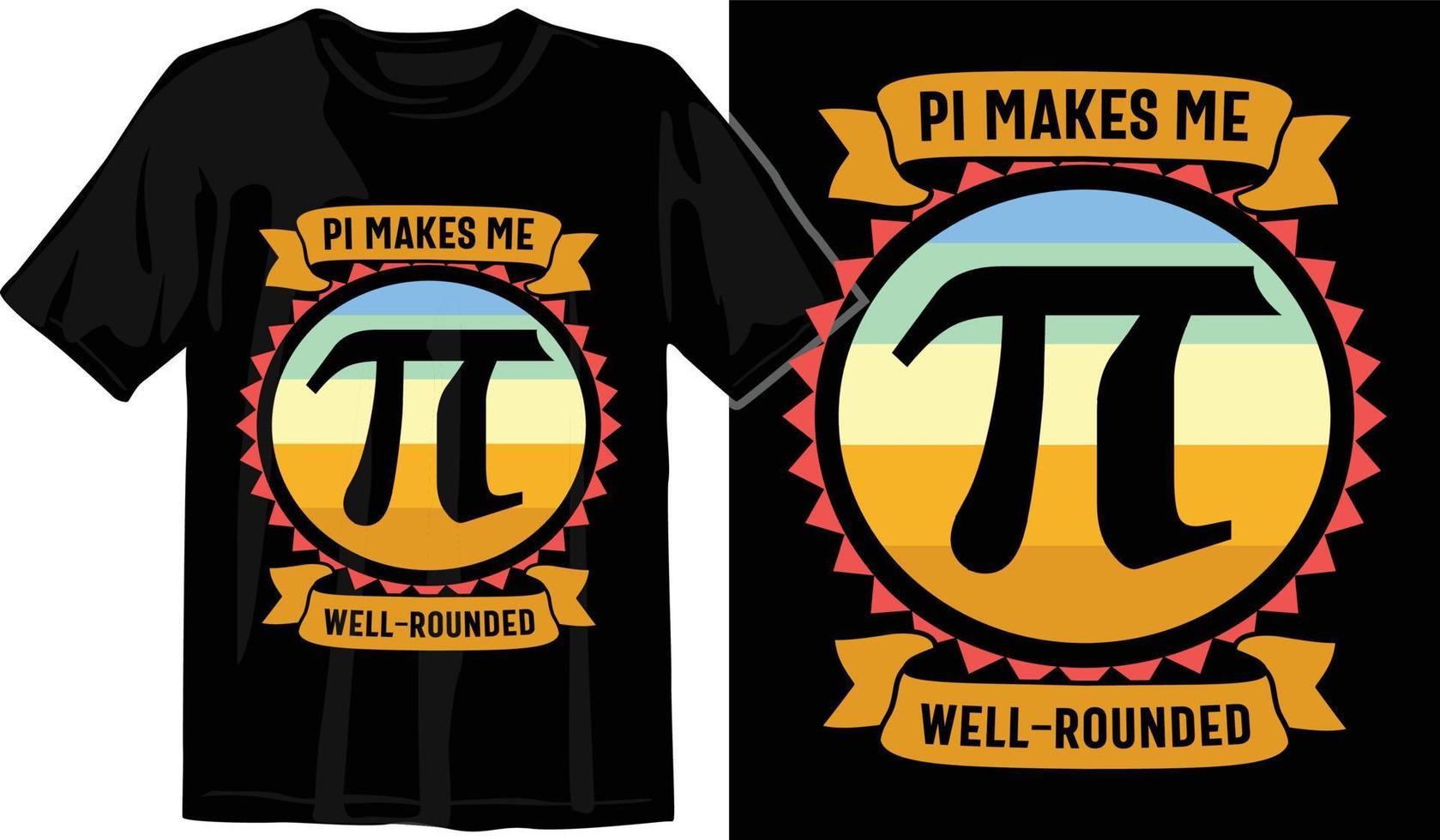 Pi day t shirt design vector Graphics. Pi day typography t shirt design