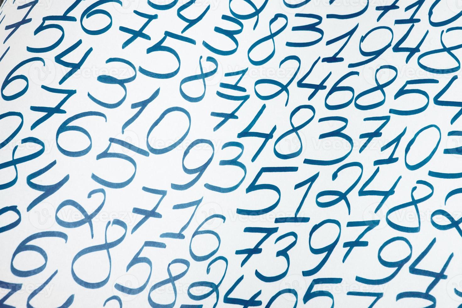 Background of numbers. from zero to nine. Finance data concept. Mathematic. Seamless pattern with numbers. financial crisis concept. Business success. photo