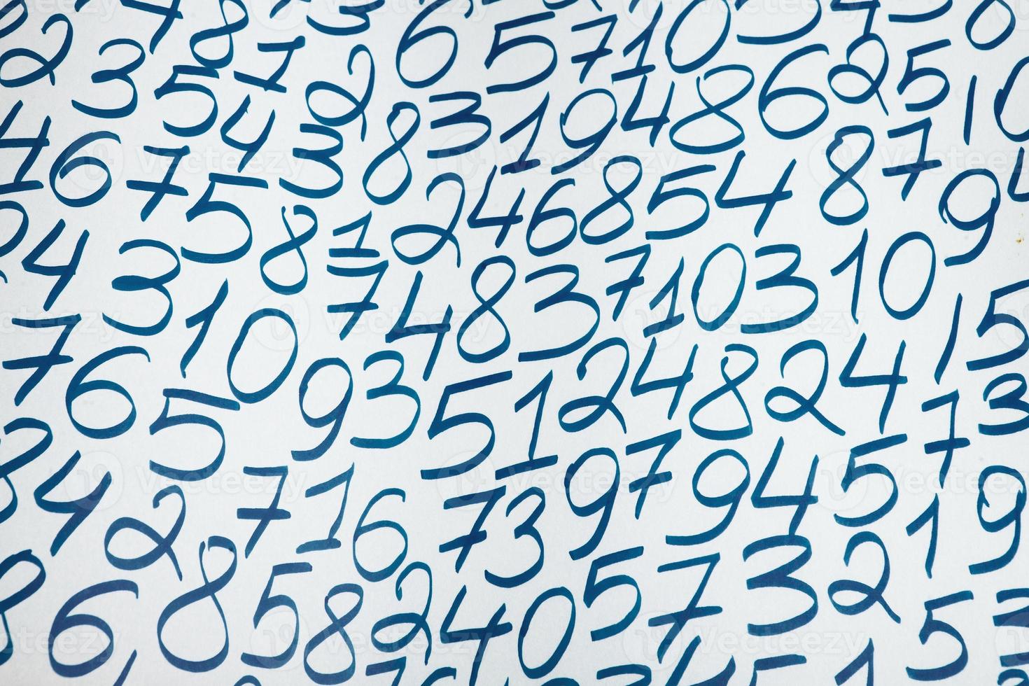 Background of numbers. from zero to nine. Finance data concept. Mathematic. Seamless pattern with numbers. financial crisis concept. Business success. photo