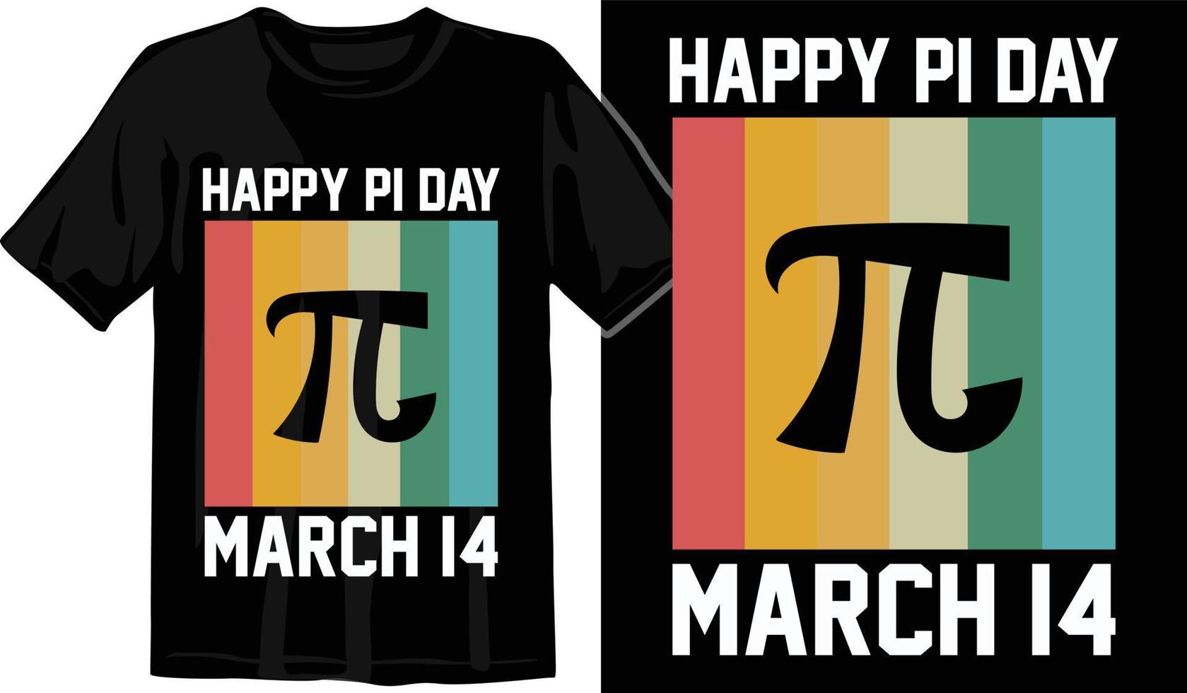 Pi día t camisa diseño vector gráficos. Pi día tipografía t camisa diseño