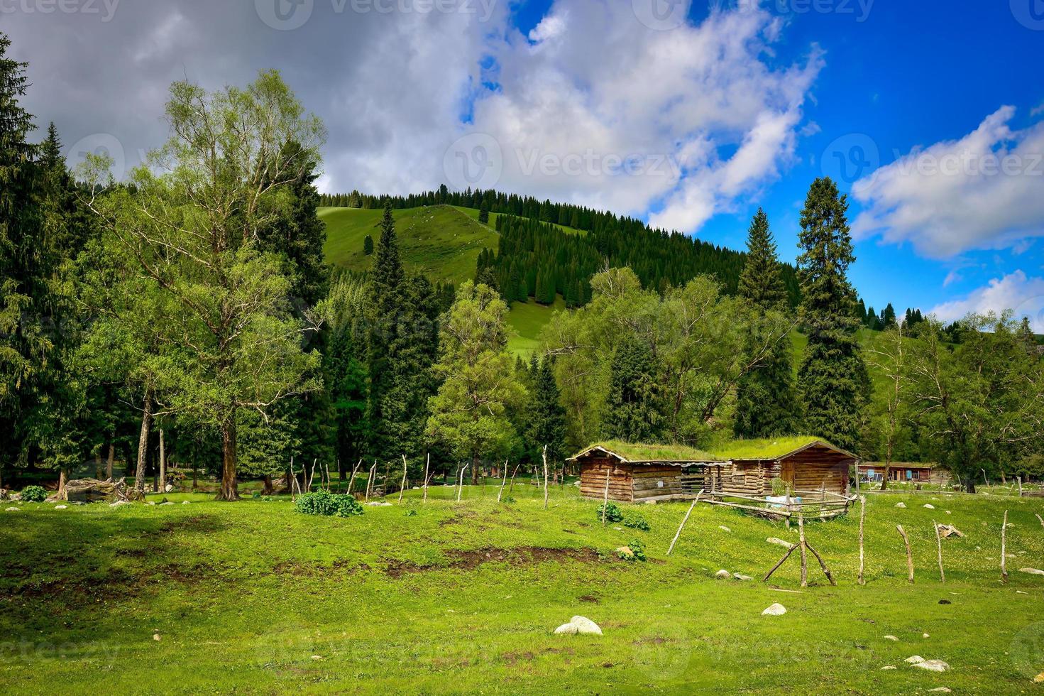 Qiongkushtai is a secret garden and a small Kazakh village in Xinjiang. photo