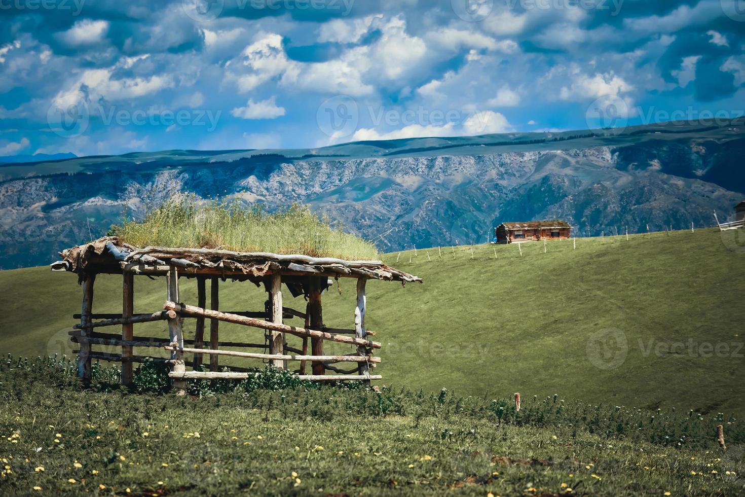 Qiongkushtai is a secret garden and a small Kazakh village in Xinjiang. photo