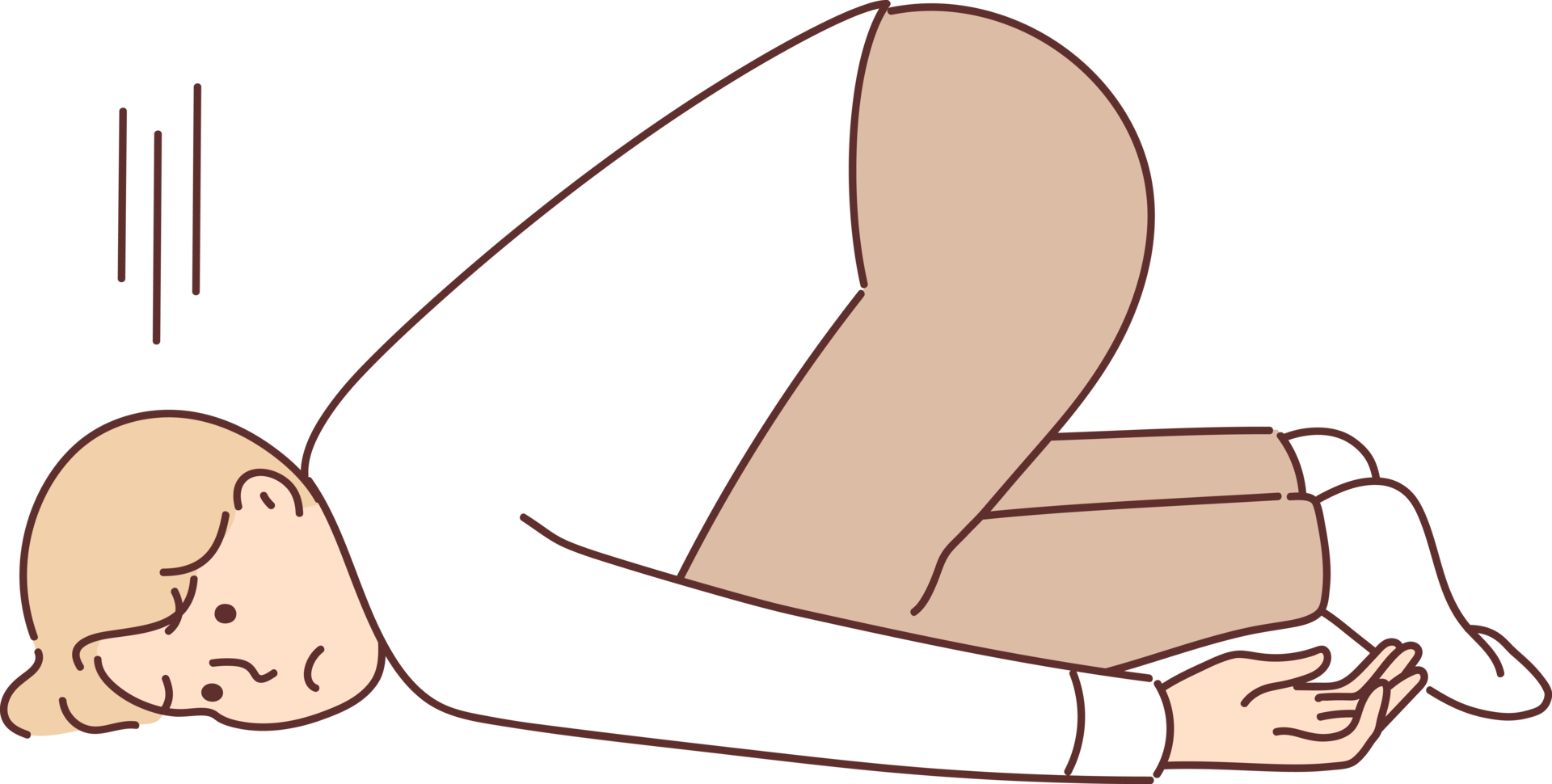 Lazy boy lying on floor 21477591 PNG