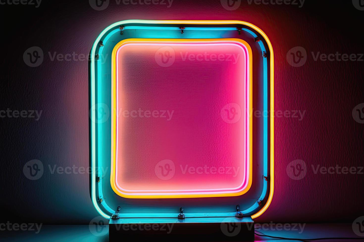 Colorful Glow Template with Geometric Shapes photo