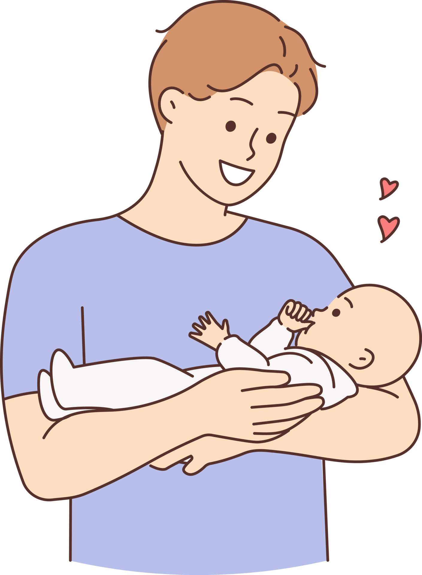 contento-padre-participaci-n-beb-en-brazos-21477796-png