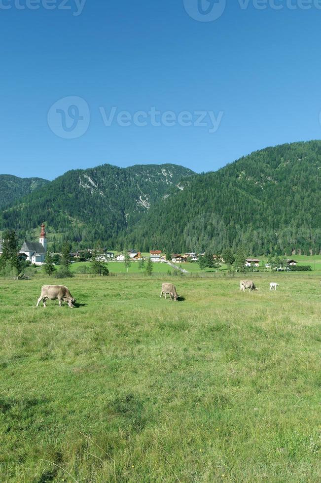 paisaje en Sankt ulrich a.m Pillersee, Tirol, Austria foto