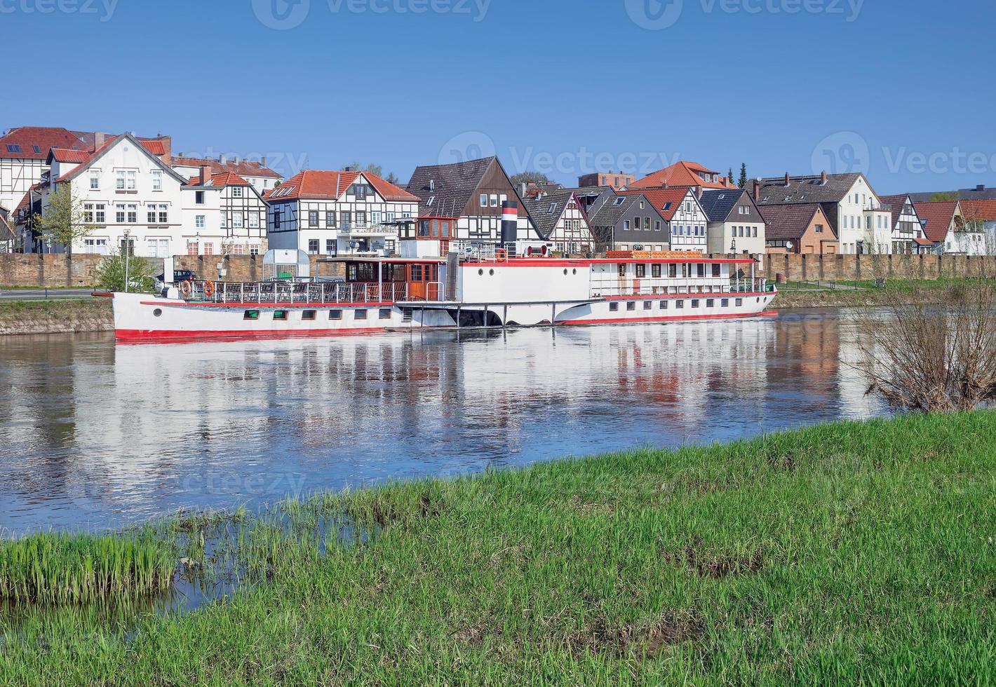 Minden at Weser River,Weserbergland Region,Germany photo