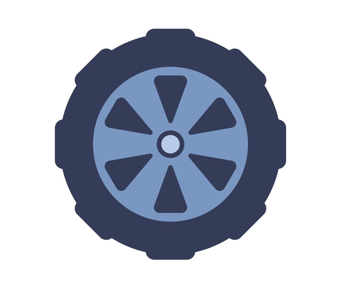 Car tire icon. Transport wheel sign. Vector flat illustration