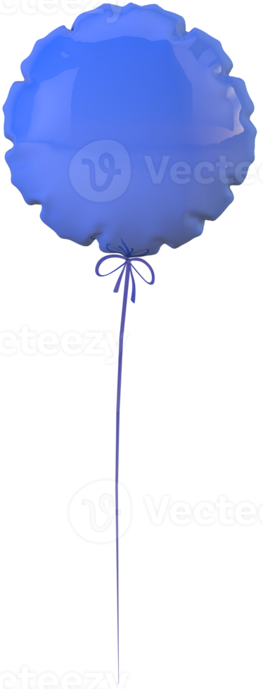 blauw ballon viering partij png