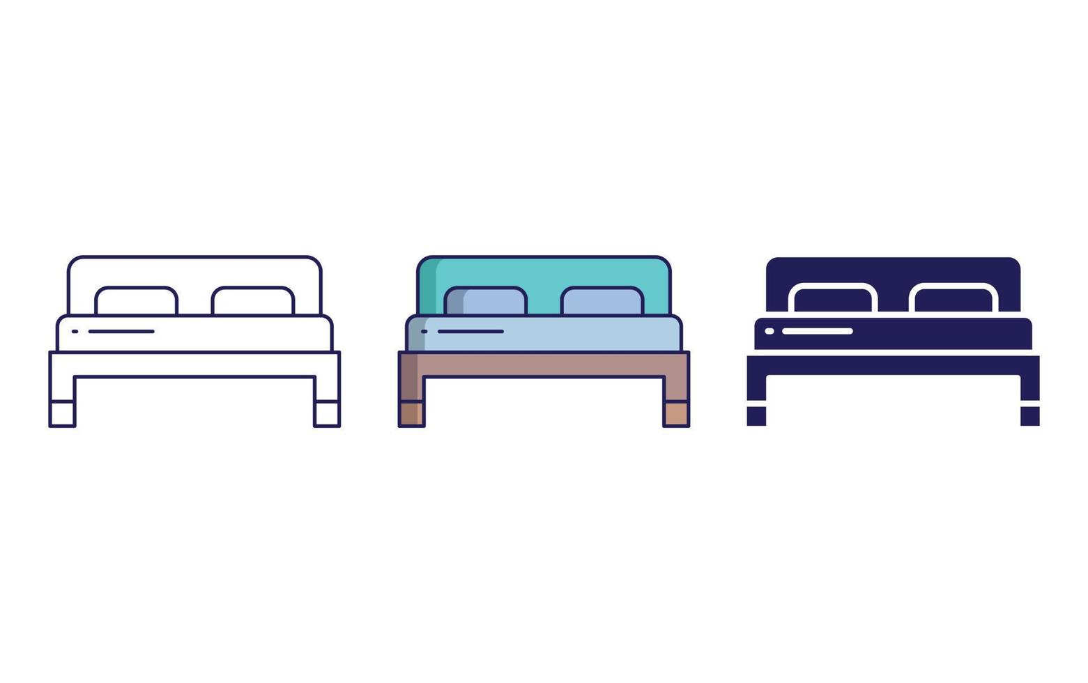 Bed vector icon