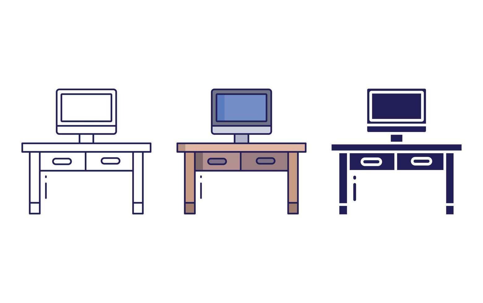 Work Desk vector icon