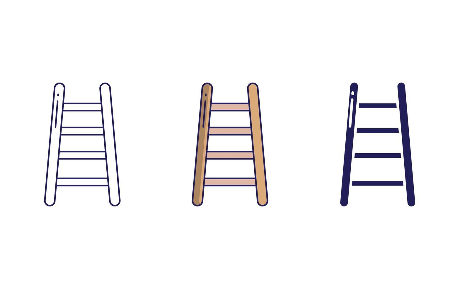 Step Ladder vector icon