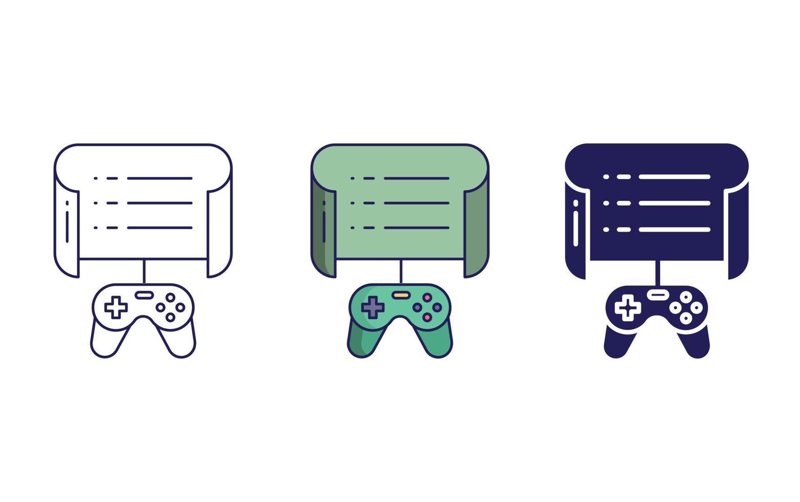 Gamepad vector icon