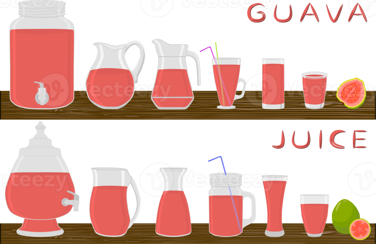 grande equipo diferente tipos cristalería con jugo png